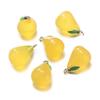 10Pcs 15x24mm Jelly Colored 3D Pear Resin Charms Pendants for Earrings Necklace Keychain Charms DIY Jewelry Making Accessories