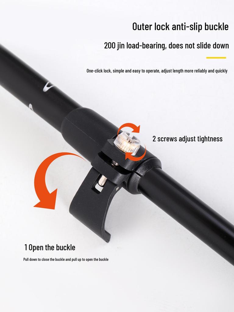 Yunxiang Aluminum Trekking Poles: High-Strength Telescopic Lock, Non-Slip, for Men & Women Outdoor Hiking & Climbing