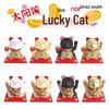 Y Solar Fortune Cat Waving Hand Ornament: Light-Powered Decor for Car, Living Room, or Office Desk