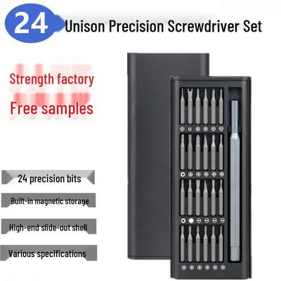 24-in-1 Präzisionsschraubendreher-Set mit S2-Bits & Kunststoffkoffer für multifunktionale Handy-Reparatur