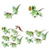 8pcs Fluorescent Jurassic Dinosaur Building Blocks For Kids Non-toxic And Safe Material