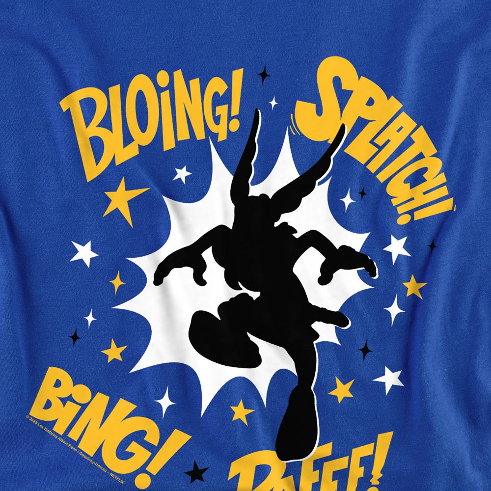 Asterix Unisex Adult Fight Silhouette Long-Sleeved T-Shirt