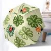 1pc Ladybug, Clover Automatic Folding Umbrella, 8-Rib Durable Frame, Durable Foldable Design - Elegant Gift for Commute yy251210042
