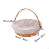 Picnic Basket Container with Handles Decorative Egg Hamper for Vegetables Sandwiches