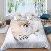 Polar Bear Duvet Cover King Queen 3D Lovely White Arctic Animal Bedding Set For Kids Teens Adult Wildlife Quilt Cover Pillowcase