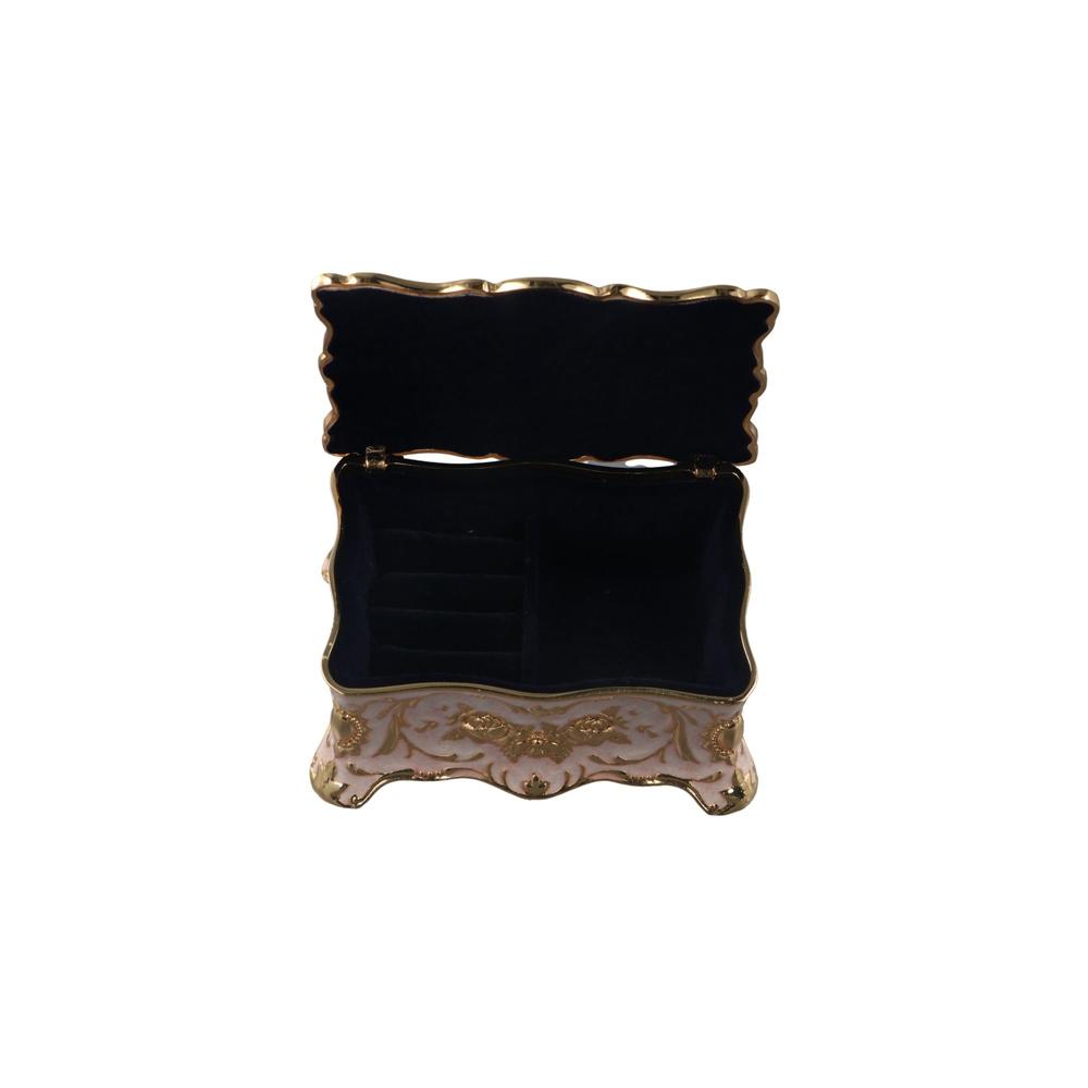 Metal High-end Necklace Ring Vintage Cosmetic Container Jewelry Box Storage Box Trinket Organizer