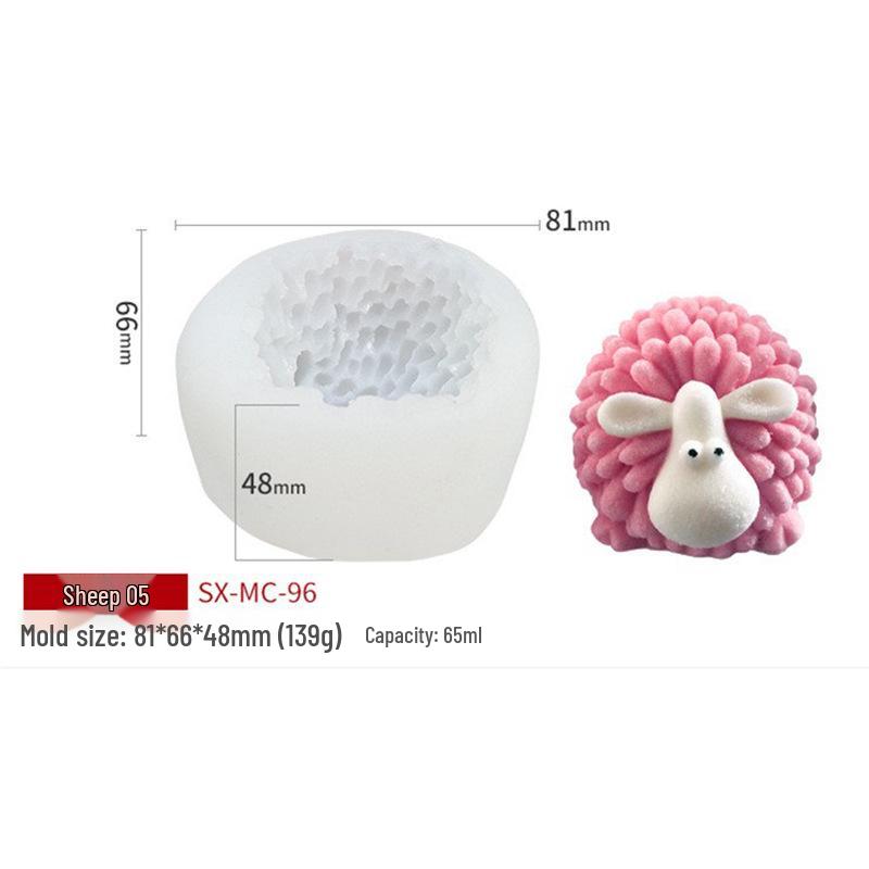 

Силиконовая форма Sanxin «Кудрявый барашек» для изготовления мыла, свечей и выпечки тортов своими руками