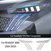 Headlight Film TPU for PEUGEOT 3008 2024 2025 Car Headlamp Rearview B C Pillars Protection Film Anti Scratch Transparent Sticker