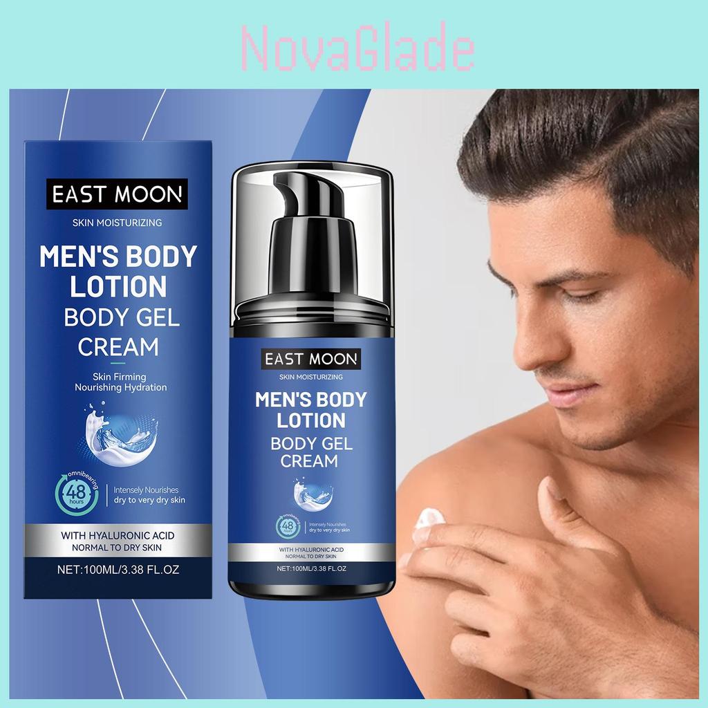 East Moon Men's Body Lotion Nourishing Hydrating Lightweight Moisturizer For Dry Skin