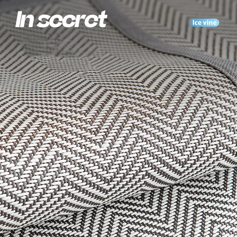 Summer Ice Cold Rattan Sofa Cushion Universal Living Room Anti-Scratch Sofa Cover Comfortable Anti-Bacteria Non-Slip Cooler