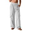 Damen Cord-Cargo-Hose im Retro-Stil, vertikal gestreift, lockere Passform, Wide Leg, lässige Hose