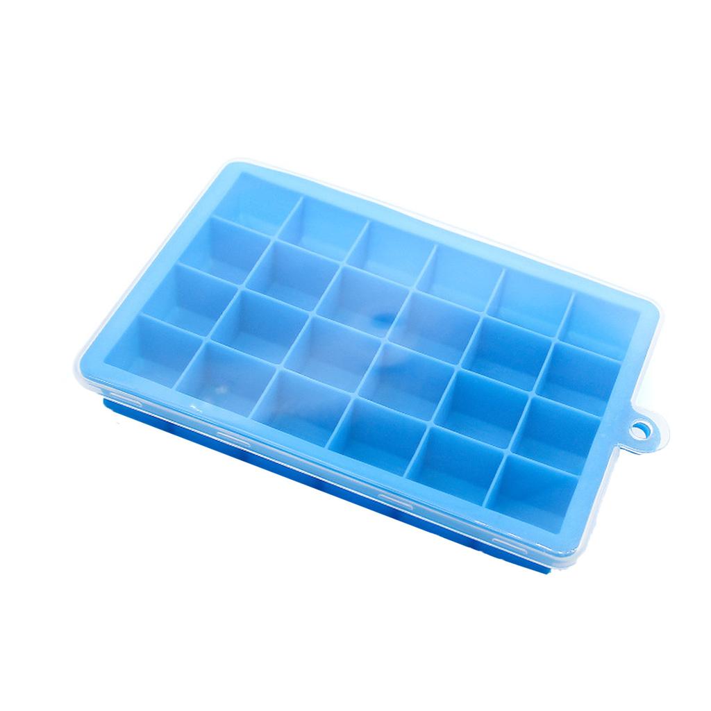 24 Silicone Ice Tray Molds With Lid Ice Molds Home Bar Ice Tray Ice Making