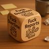 Bold And Funny Work Dice Wooden Office Stress Relief Dice Six Savage Sayings Cheeky Desk Accessory Gag Gifts for Coworkers