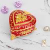European Retro Luxury Princess Enamel Jewelry Box - Exquisite Metal Necklace Storage Box