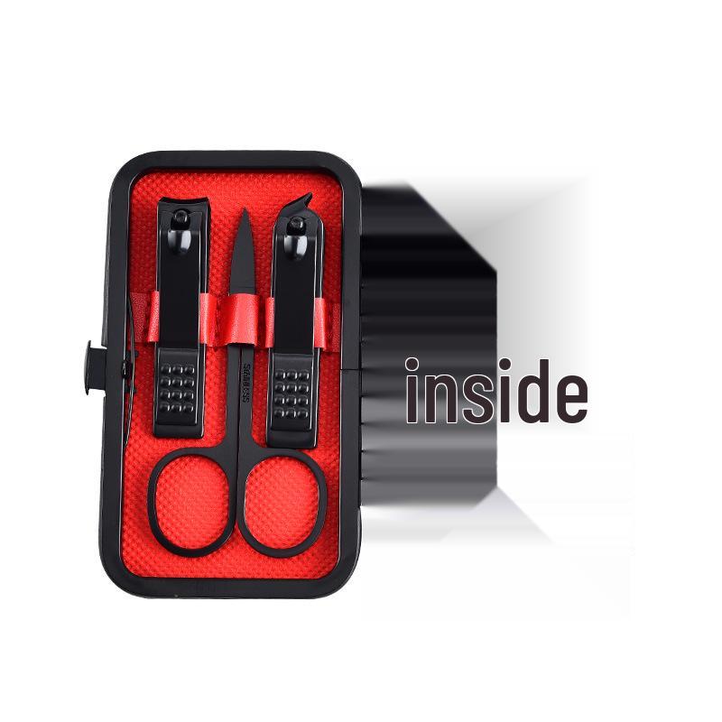 

Stainless Steel 24-Piece Black Nail Clipper & Manicure Set