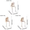 White Halloween Human Skeleton Resin Moveable Leg Bone Hanging Leg Skeleton Toys Haunted House Decoration Body Figurine