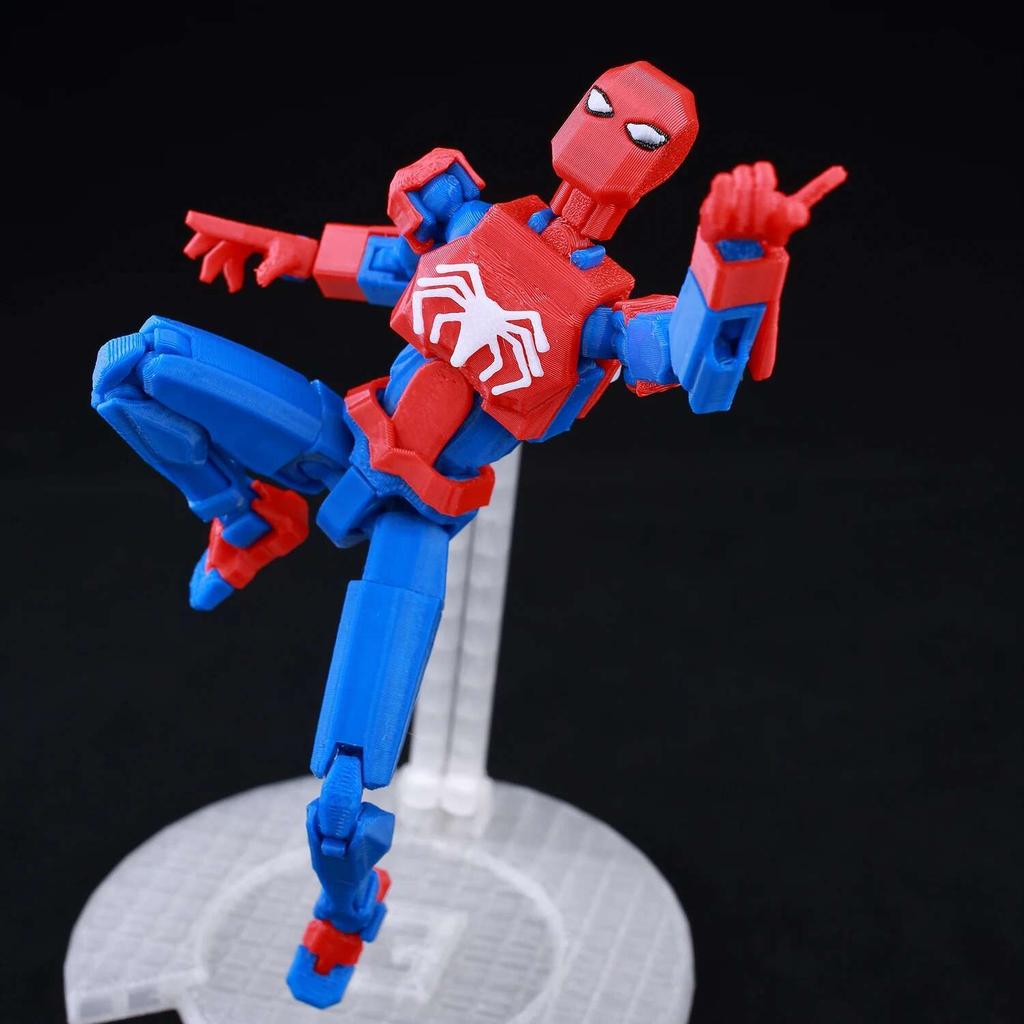 9L3D Printed Lucky Dummy 13 Spider-Man 3D Printed Action Figure, Multi-Jointed Poseable Anime Model, Collectible Gift for Fans