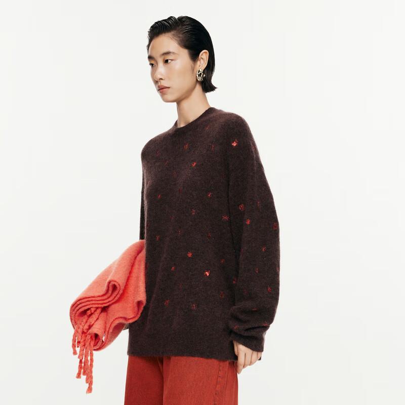 

JNBY 24 Autumn Round Neck Wool Blend Knit Sweater S