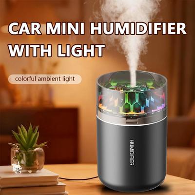 Car Diffuser Humidifier With LED Light Air Aromatherapy Air Freshener For Home / Office / Car Use