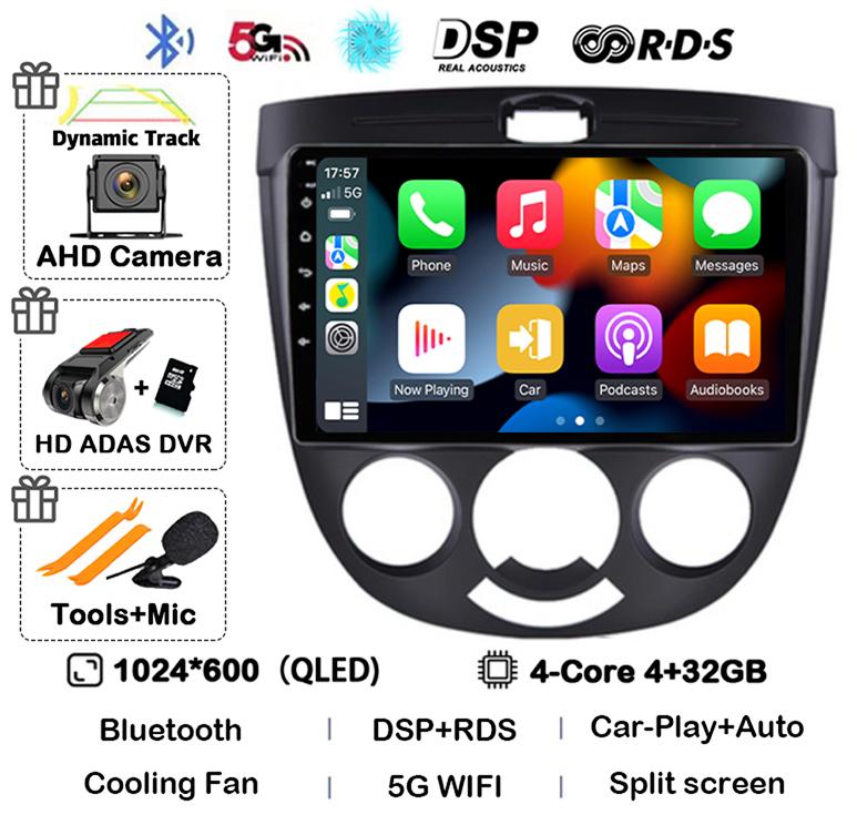Android 14 Carplay Car Radio For Chevrolet Lacetti J200 Daewoo Gentra 2 Buick Excelle Hrv 2004-2013 Multimedia GPS Auto Stereo