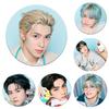 WAYV 2025 Calendar Mirror Keychain Pendant and Tinplate Star Badges Set