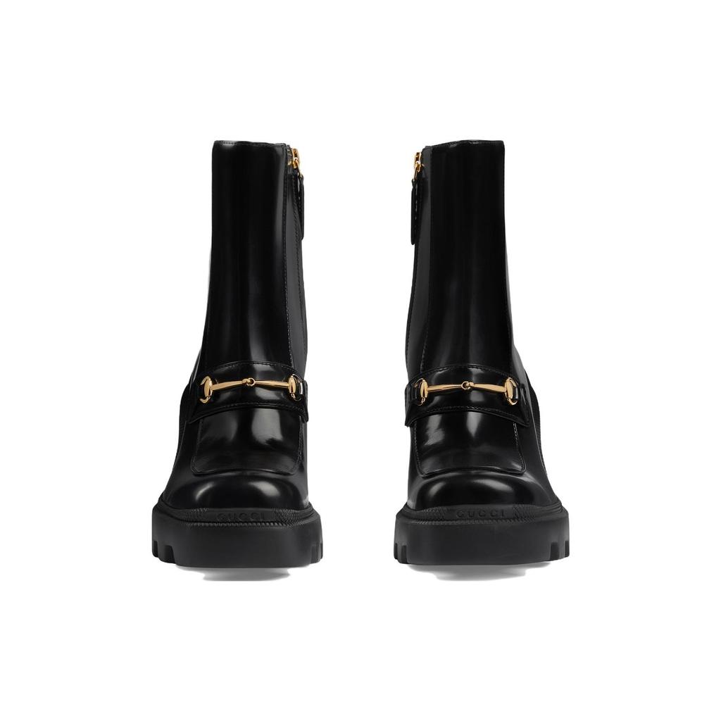 Gucci Wmns Horsebit Ankle Boot 'Black' Women's 750589 AACAT 1000