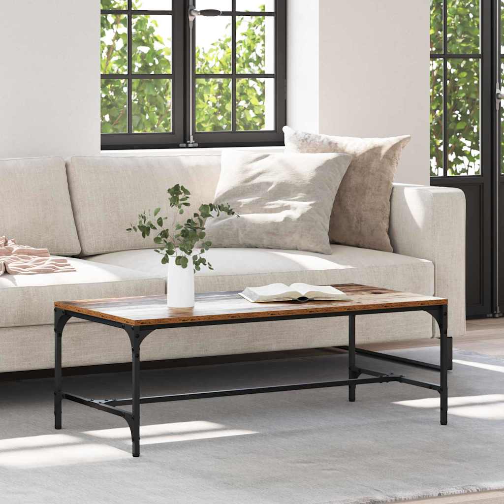 Coffee Table Reclaimed Wood Look 100 x 50 x 35 cm Engineered Wood
