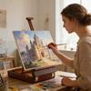 All In One Desktop Easel Art Organizers Featuring Adjustable Sections For Comfortable Drawing Painting Anywhere