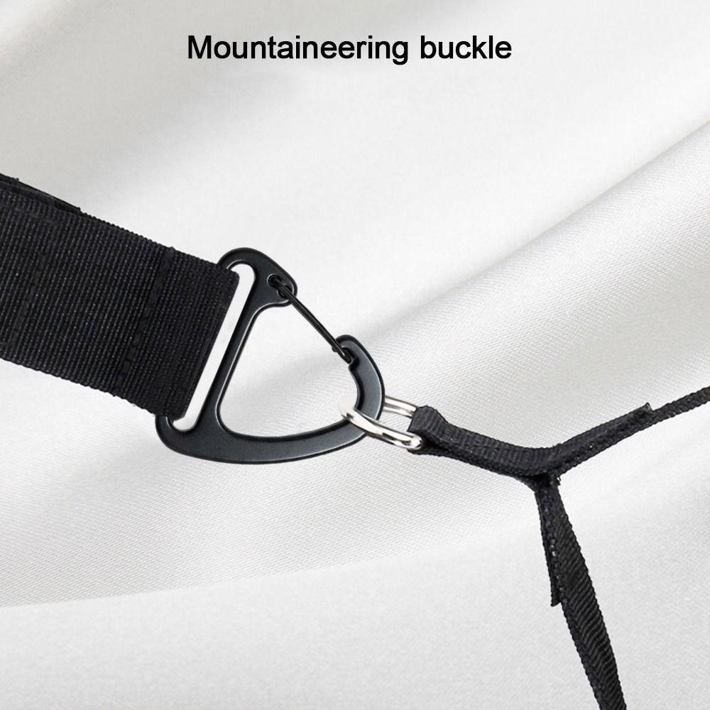 Alloy Spring Quickdraws Clip 32mm Keychain Belt Buckles Triangle Carabiner Outdoor Tool