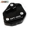 For YAMAHA MT-09 SP MT09 SP MT 09 SP  2022 Motorcycle Accessories Aluminum Side Stand Enlarge Kickstand Enlarge Plate