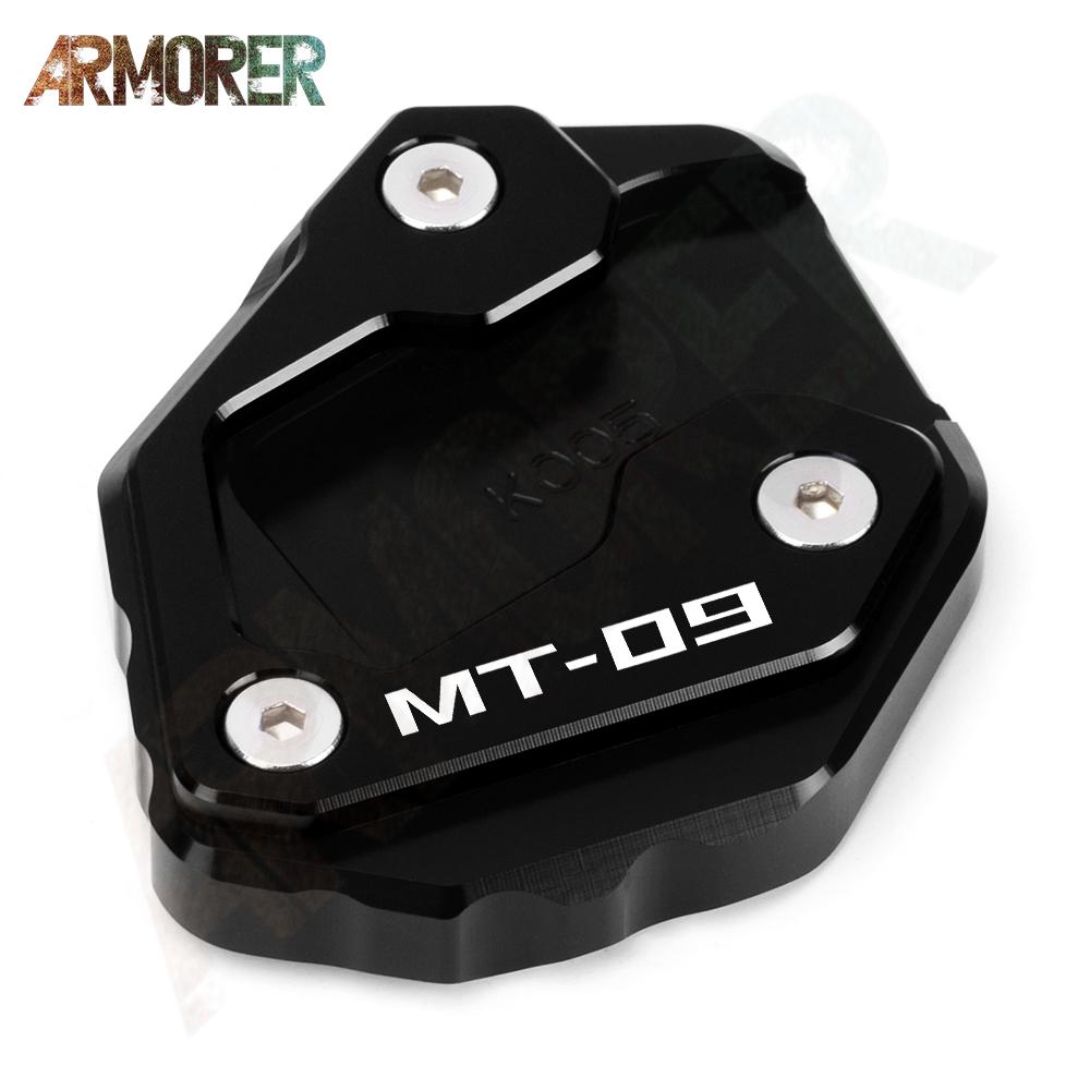 For YAMAHA MT-09 SP MT09 SP MT 09 SP  2022 Motorcycle Accessories Aluminum Side Stand Enlarge Kickstand Enlarge Plate