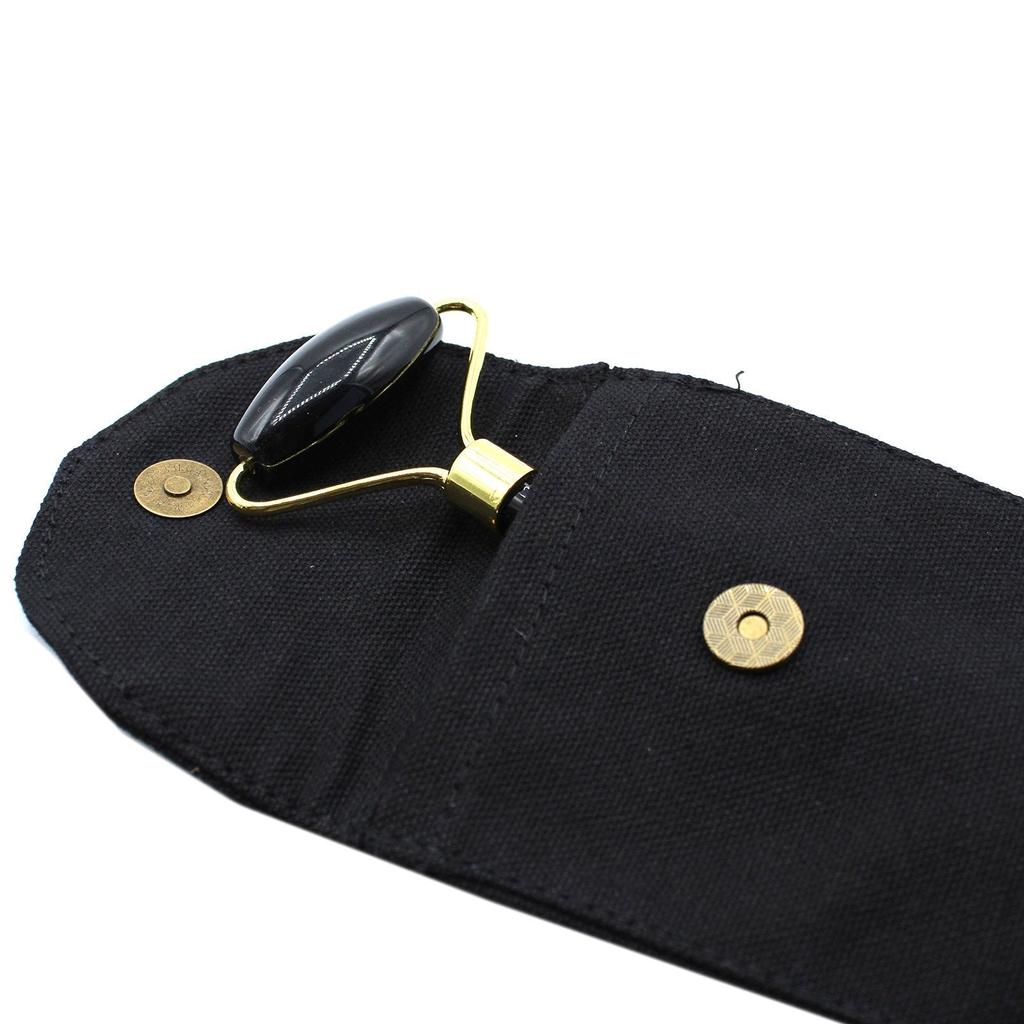 Facial Roller Black Obsidian Gemstone Massager
