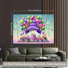 2D Colorful Candy Happy Birthday Backdrop Kids Birthday Party Photography Background Banner