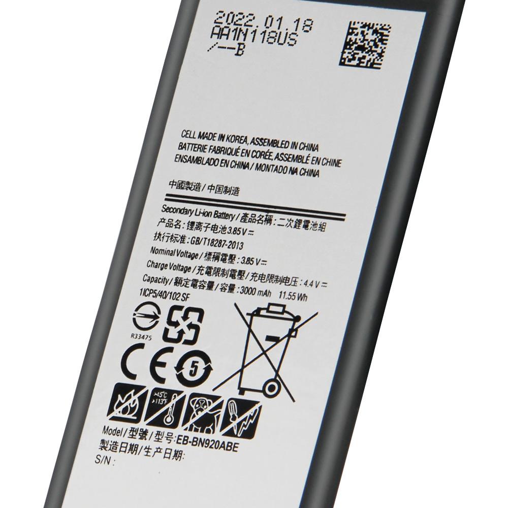 Replacement Phone Battery For Samsung Galaxy Note 5 SM-N9208 Note5 N9208 N9200 N920t N920c Genuine EB-BN920ABE 3000mAh