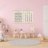 2Pieces Toddler Learning Alphabets and Number Posters with Wood Hanger Frame for Classroom and Playroom Nursery Decors