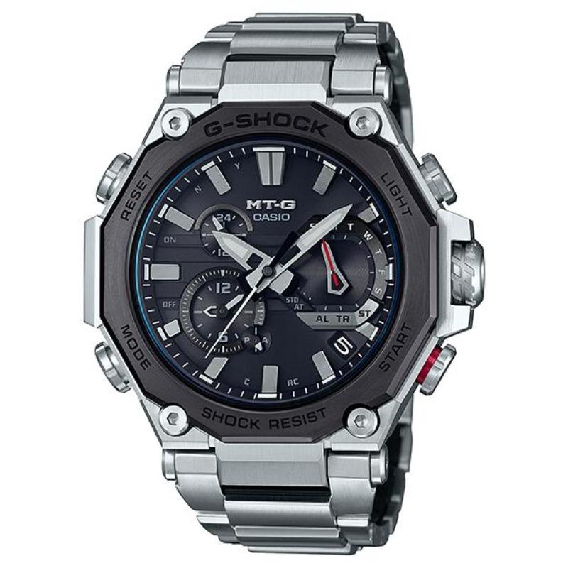 Casio Men s Stainless Steel 200M Water Resistant Quartz Watch MTG-B2000D-1A чёрный