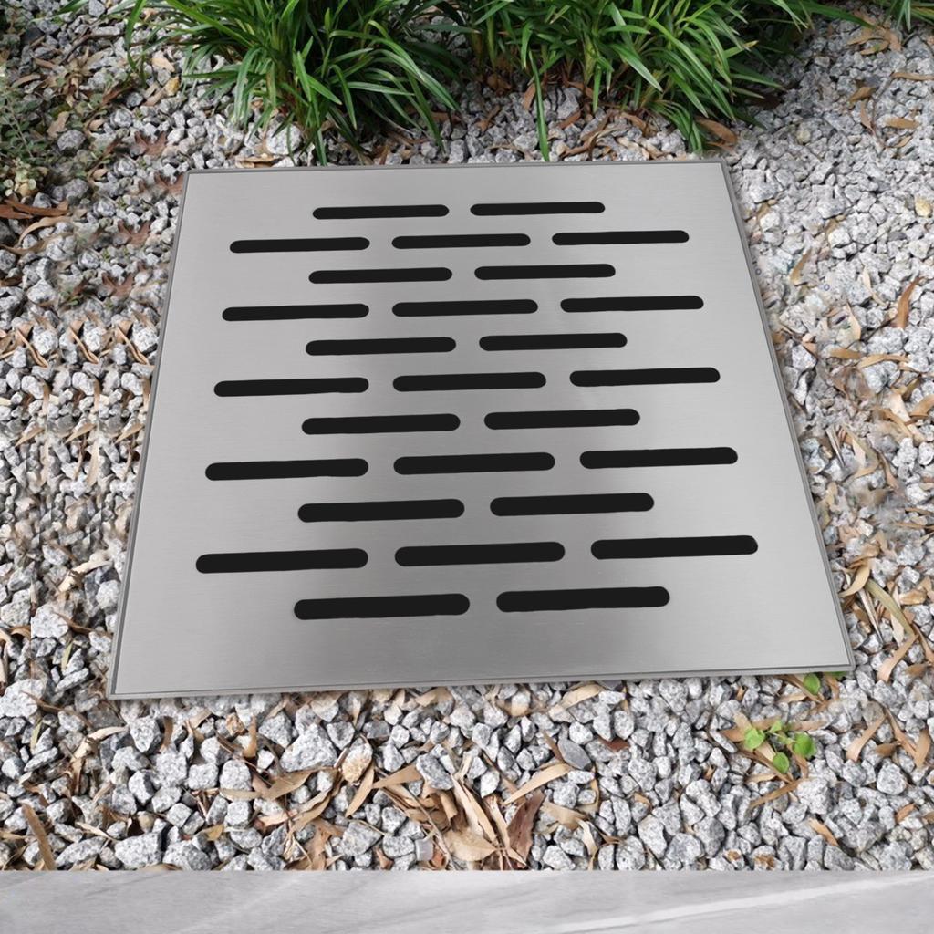 Wet Area Stability 150*150*20mm Stainless Steel Drain Cover Versatile Drain Applications Slip Resistant Fast-Drain Design