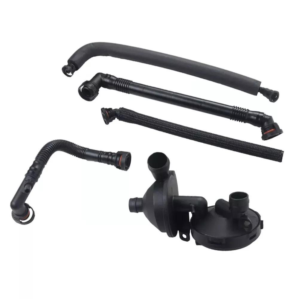 5Pcs PCV Crankcase Vent Valve & Breather Hose Kit For BMW E46 325i 330i 325Xi