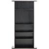 Media Storage Cabinet 5 Layers Adjustable DVD Shelves 240 CDs Espresso