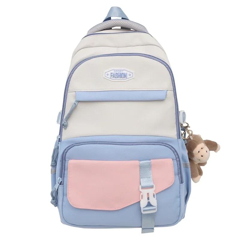 Korean Version Super Large Capacity Multifunctional Student Schoolbag Backpack