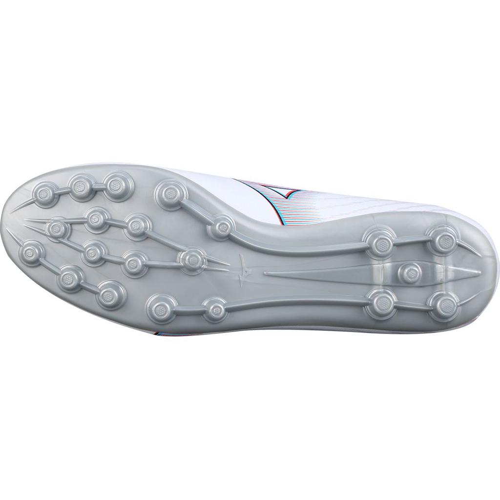 Mizuno Fashion Versatile AG (Rubber Short Studs) Artificial Turf Synthetic Leather Non-Slip Breathable Soccer Shoes Men Soccer Shoes White P1GA236609