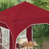 Pop Up Party Tent 192 X 192 X 245 Cm Burgundy Red