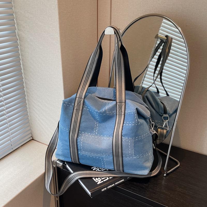 Large capacity cloth bag women's new summer versatile messenger bag casual shoulder student class tote bag