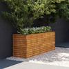 Raised Garden Bed 196x50x69 Cm Corten Steel