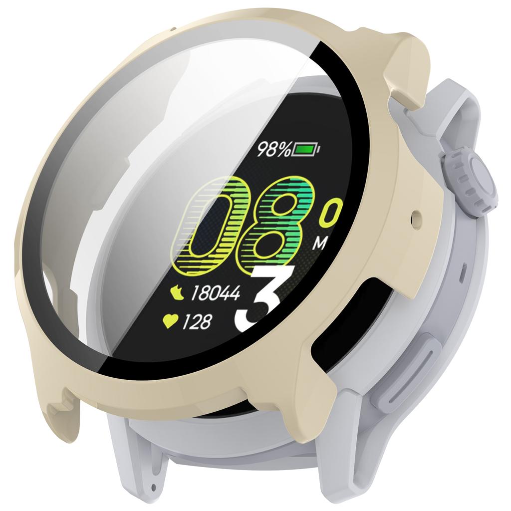 For Coros Pace 4 Case Hard PC Watch Protective Cover with Tempered Glass Film