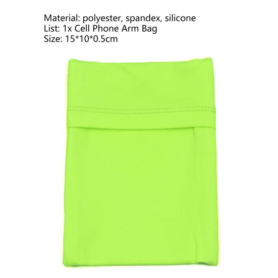 Pratica borsa da polso da corsa antiscivolo in puro colore resistente all'usura