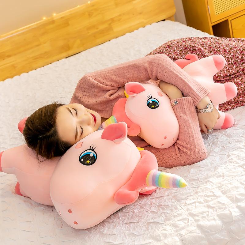 Rainbow Unicorn Plush Toy Station Style Cherry Blossom Unicorn Doll Pillow Rag Doll Children's Doll Women