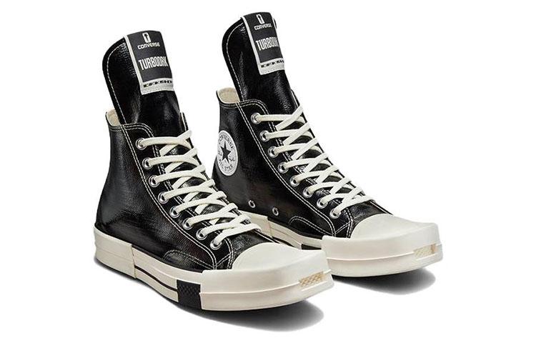 Chuck 70 Rick Owens x Chuck 70 Turbodrk Converse Wysokie 'Black Lacquer' A01291C