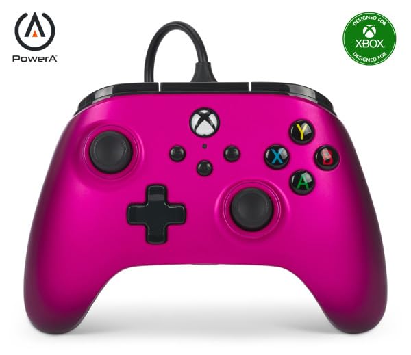 

Рік PowerA Advantage Провідний контролер для серії Xbox Satin Fuchsia Функція подвійної вібрації для ПК серії Xbox Windows [2 Гарантія] XS - XS 10/11