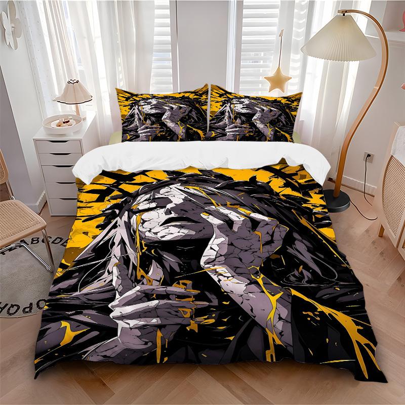 

3pcs bedding set Dark Art Cracked Soul Includes 1 Comforter + 2 Pillowcases, Without Pillow Inserts, Soft Comfortable, Lightweight Breathable059 135x200cm